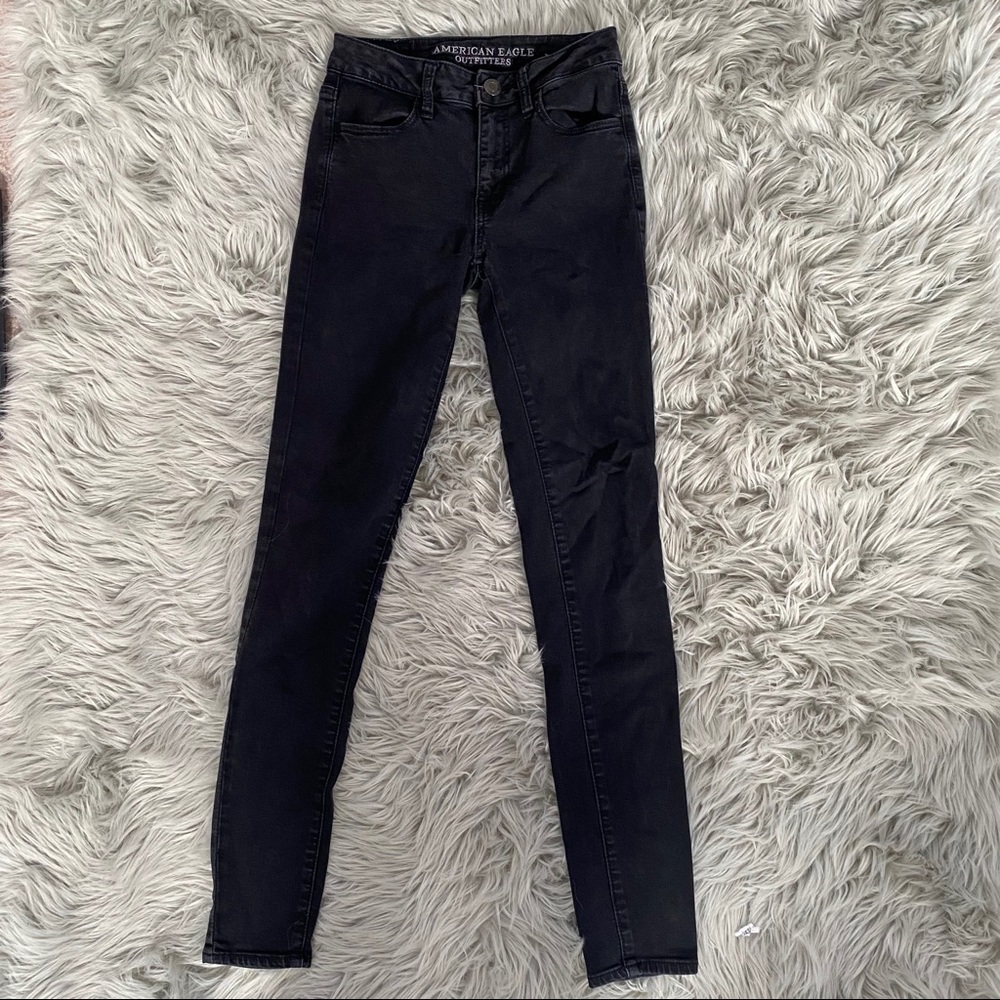 American Eagle Hi rise Jegging Black